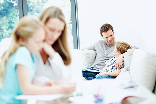 istock Busy family 143921102