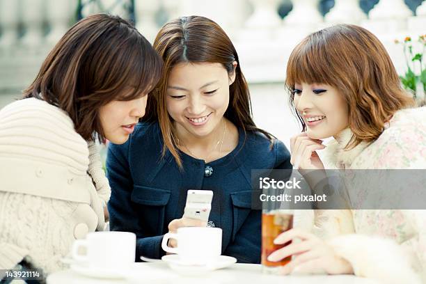 Friends Having Fun Stock Photo - Download Image Now - Adult, Cafe, Cheerful