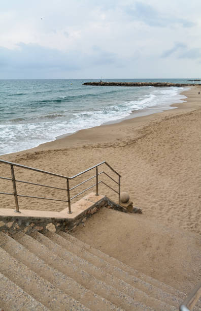 istock Stairs and railing in Sitges in Catalonia Spain. 1439211318