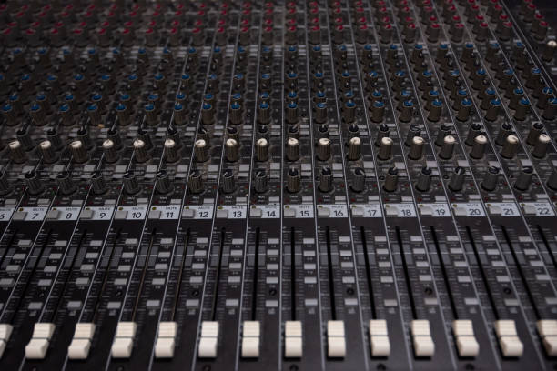 Used old dusty Music Studio Dials, Knobs, Switches and Sliders
