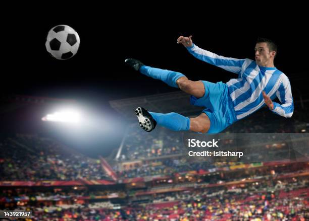 Soccer Player Stock Photo - Download Image Now - Indoors, Soccer, 20-29 Years