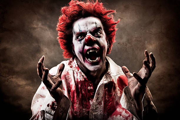зло вампир клоун - clown стоковые фото и изображения