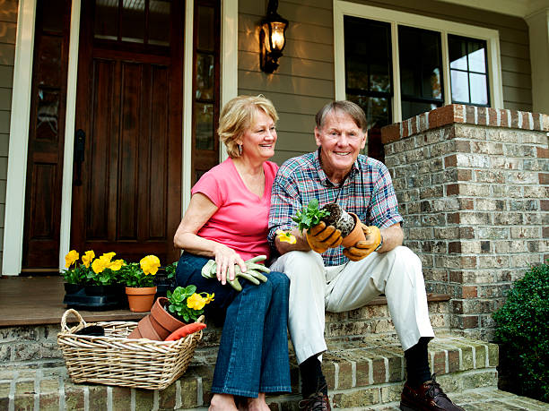 istock Senior Couple Gardening 143922142