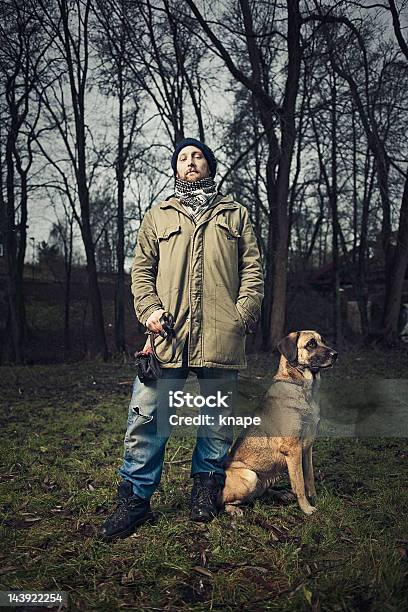 Homem E Seu Cão - Fotografias de stock e mais imagens de Cão - Cão, Pessoas, Retrato