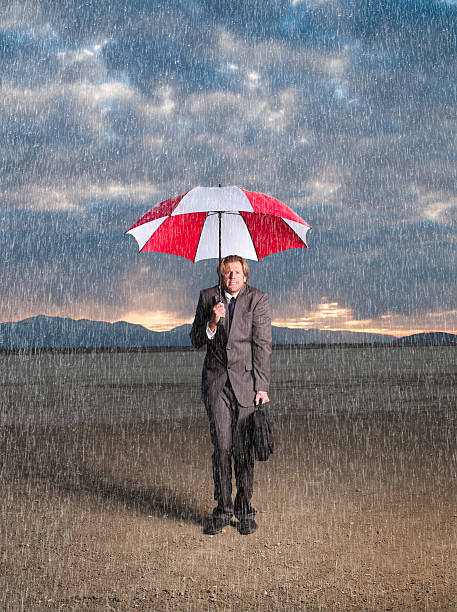 istock Businessman in Storm 143922369
