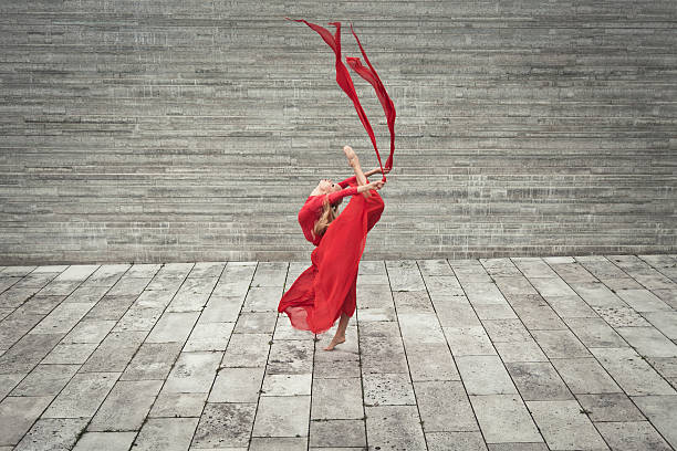 istock Attractive young female gymnast 143922372