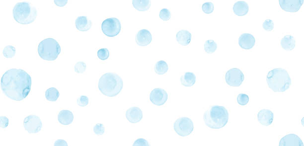 istock Geometric watercolor spotted wallpaper. 1439226015