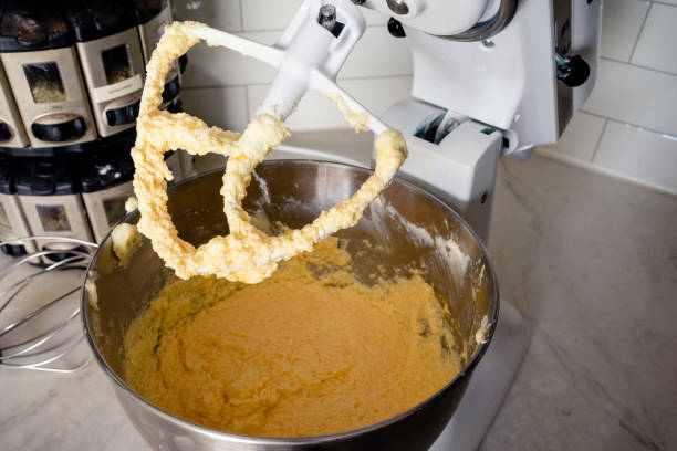 istock Broken Vanilla Buttercream Frosting In a Stand Mixer 1439226176