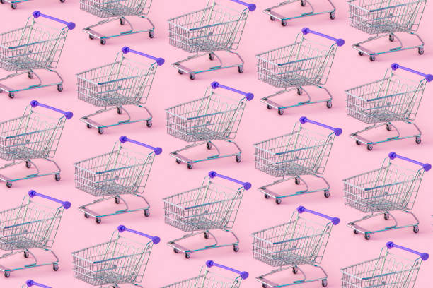istock Shopping cart repetition 1439226638