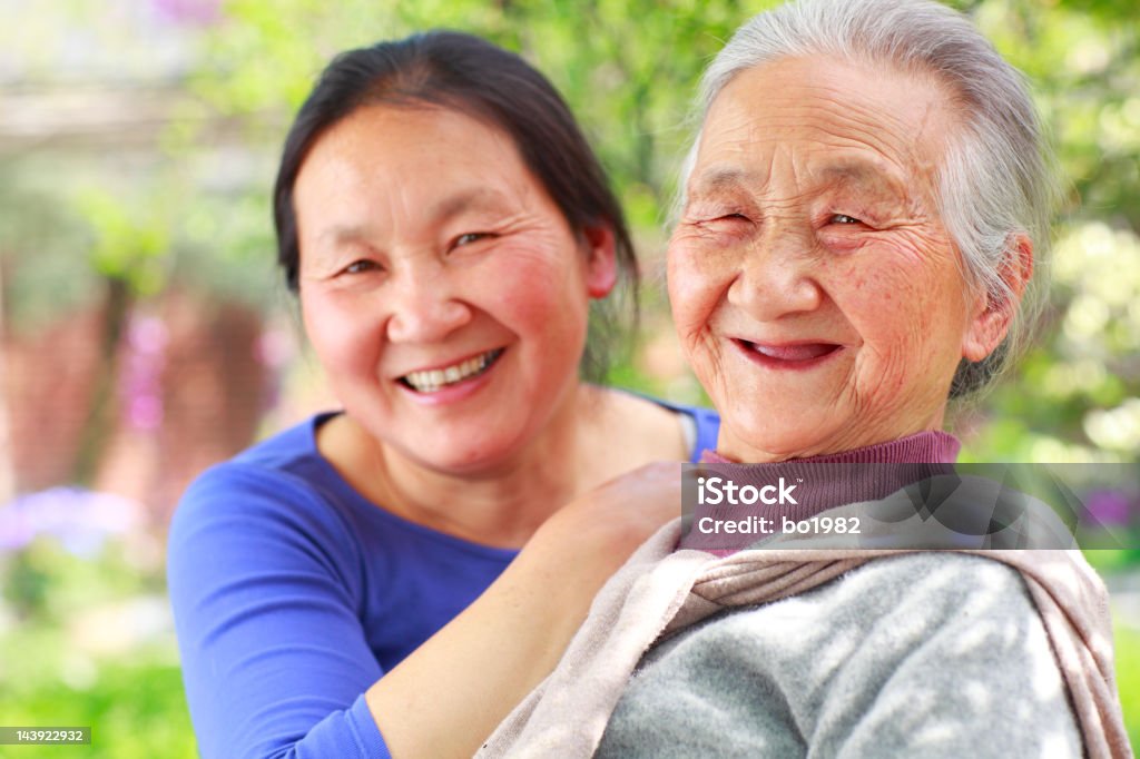 happy senior woman relax in the garden  50-54 Years Stock Photo