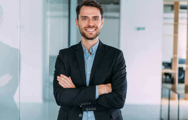 istock Portrait of successful businessman. 1439235196
