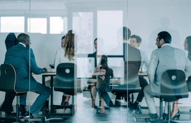 istock Business persons on meeting in the office. 1439235213