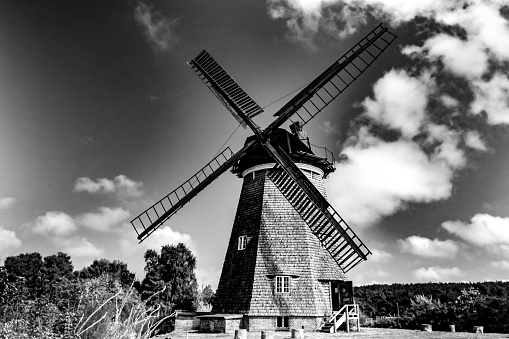 Holländische Windmühleauf der Insel Usedom