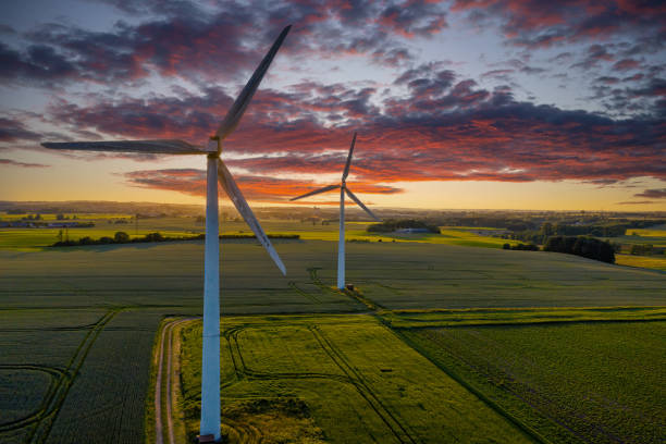 istock Wind Turbines At Sunset - Green Energy, Denmark 1439249169
