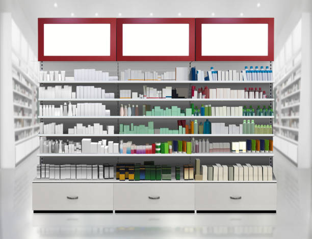 istock Drugs on shelf in pharmacy store 1439249464