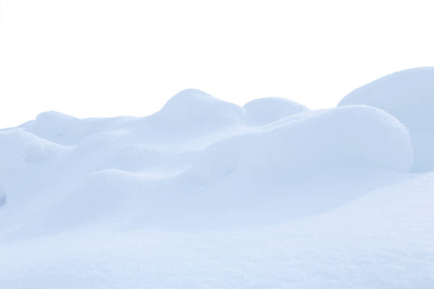 istock A large beautiful snowdrift isolated on white background.Winter snow  background. A big snow drift 1439251775