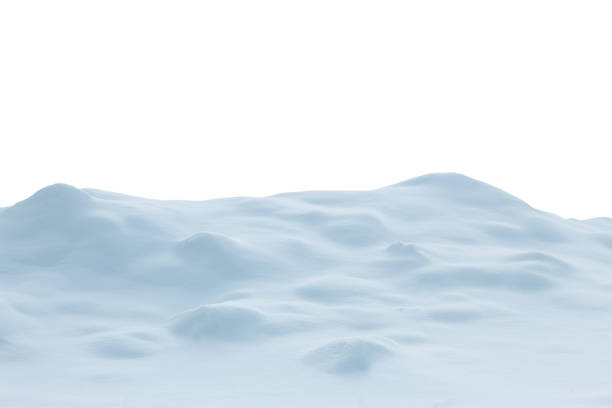 istock A large beautiful snowdrift isolated on white background.Winter snow  background. A big snow drift 1439251850