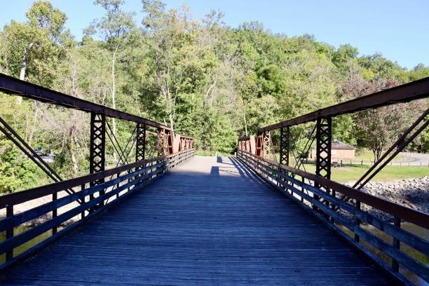 istock View on the Old Steel Footbridge 1439258429