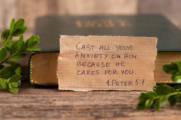 istock Handwritten Bible quote 1439261248
