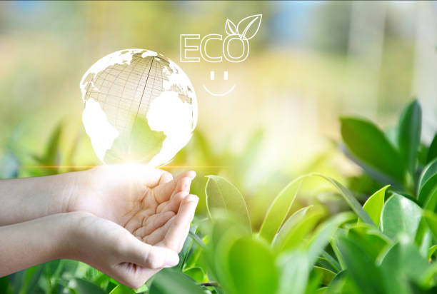 istock Green world concept, reduce energy consumption energy saving 1439261864