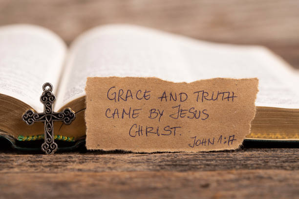 istock Handwritten Bible quote 1439264303