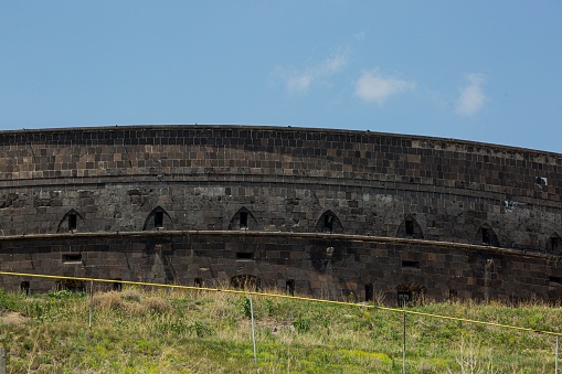 A beautiful shot of the historic Sev Berd Black Fortress in Gyumri, Leninakan, Armenia