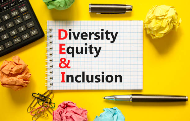 istock DEI, Diversity equity and inclusion symbol. Concept words DEI diversity equity and inclusion on beautiful yellow background. Black calculator. Business DEI diversity equity and inclusion concept. 1439269585
