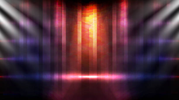 istock abstract futuristic background of empty stage arena stadium spotlgiht stage background 1439275427