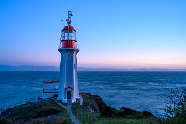 Sheringham Lighthouse near Shirley, Vancouver Island, BC Canada