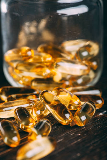 istock Close-Up Omega 3 Fish Oil Capsules 1439284804