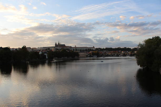 istock Czech Republic - Prague - Vitava river and view on Hradcany 1439293345