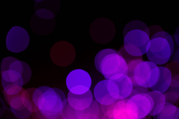 Defocused lights background with beautiful bokeh stock photo