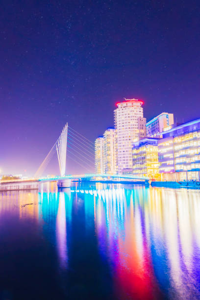 istock Bridge in salford manchester Uk 1439303827