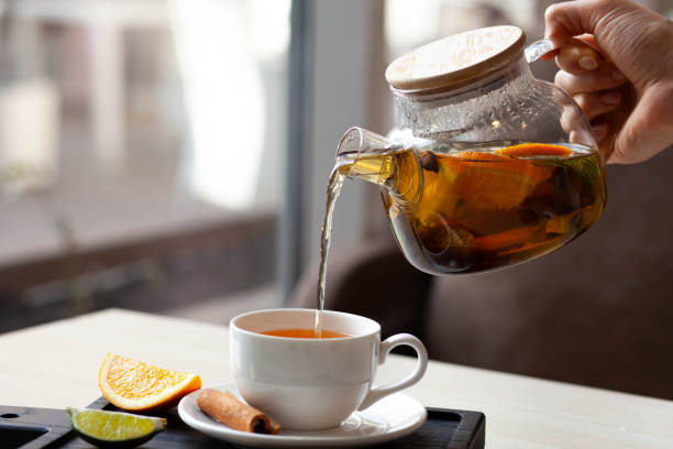 istock citrus tea with spices restaurant served 1439315648