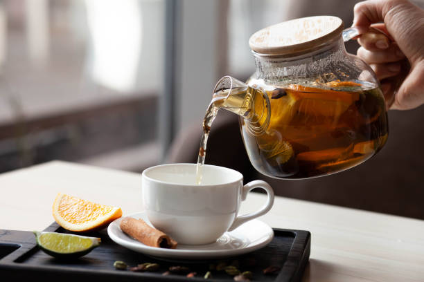 istock citrus tea with spices restaurant served 1439315651