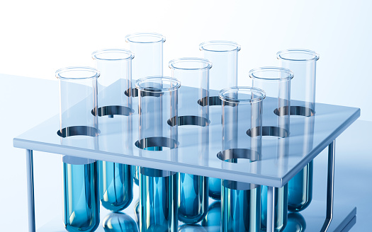 Lsc Test Tube Test Tubes In The Lab 3d Rendering Stock Photo - Download Image Now ...