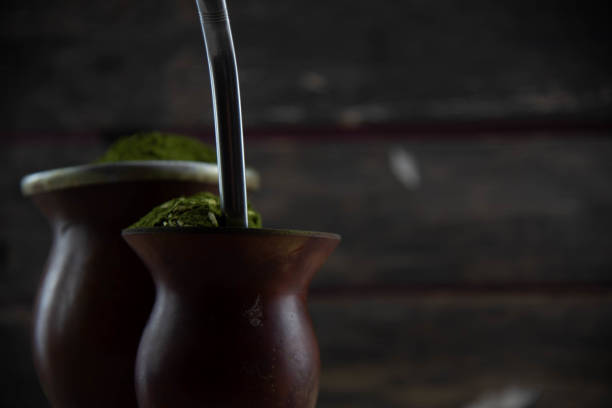 istock Gourd and bomb and yerba mate to make mate gaucho 1439374424