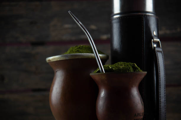 istock Gourd and bomb and yerba mate to make mate gaucho 1439374449
