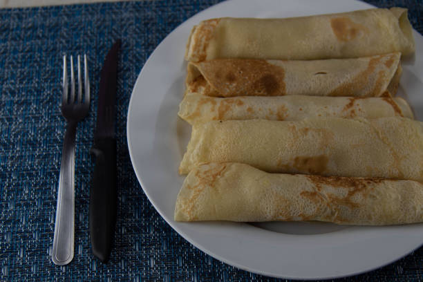 istock Homemade pancakes ready to eat 1439375068