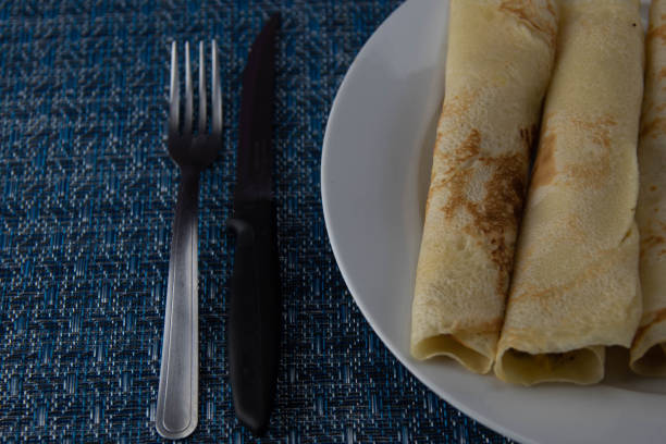 istock Homemade pancakes ready to eat 1439375069
