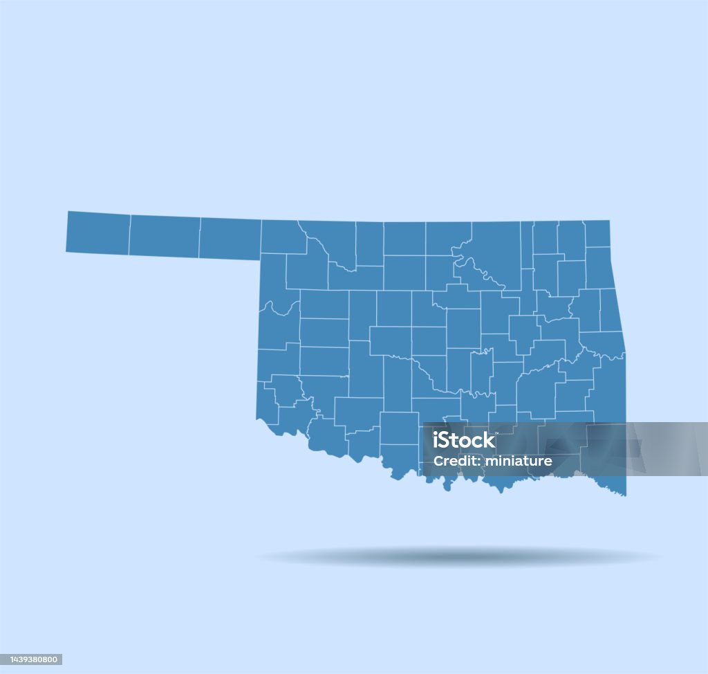 Map Olwa Oklahoma Map Stock Illustration - Download Image Now - Abstract ...