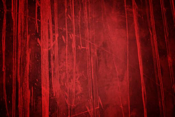 texture de fond rouge grunge abstrait, fond rouge foncé effrayant - sign dirty plaster red photos et images de collection