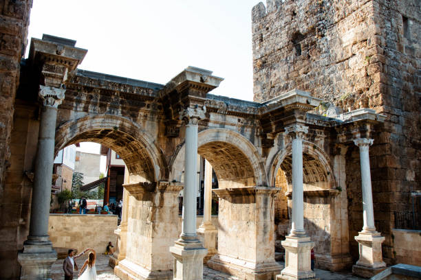 istock Antalya Hadrian's Gate in daylight 1439385901