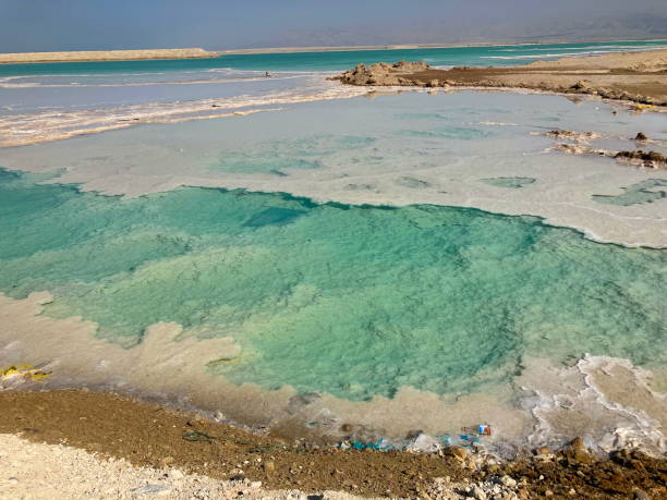 istock Dead sea in Israel Salt close up 1439388869