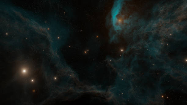 istock Colorful galaxy with nebula, clouds and starlight 1439397437