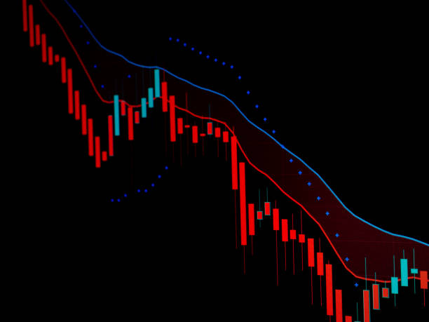 istock Forex chart or a stock chart with Heikin ashi and Parabolic sar as an indicator. 1439407227
