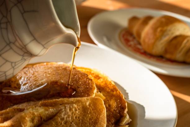 istock A Pancake and Croissant Breakfast 1439411950