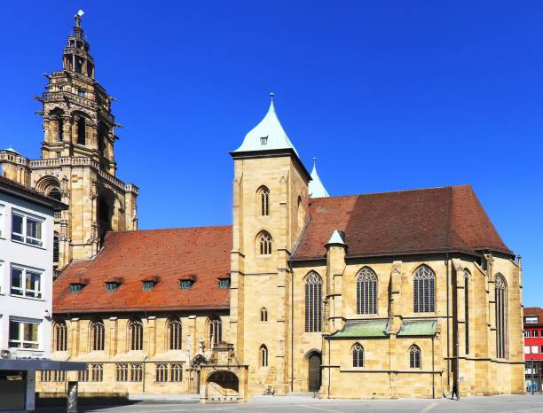 Famous historical Kilianskirche building in Heilbronn, Germany
