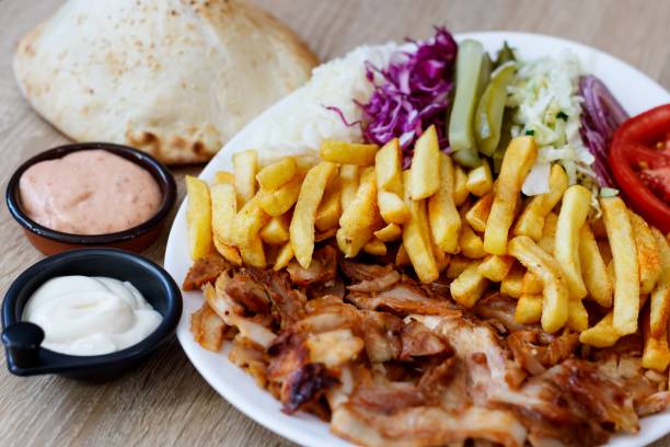 istock Chicken Doner Kebab and Vegetables 1439413130
