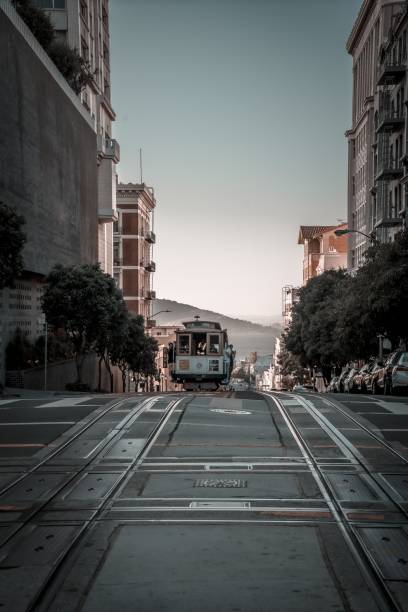 San Francisco, United States – August 18, 2019: Two tourists visiting the city of San Francisco. United States